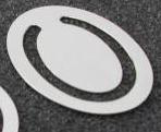 Oval Bookmark CG03390 - Oval Bookmark, engravable on both sides