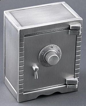 Bank CG26673 - Vault Bank, brushed finish, engraved on top
