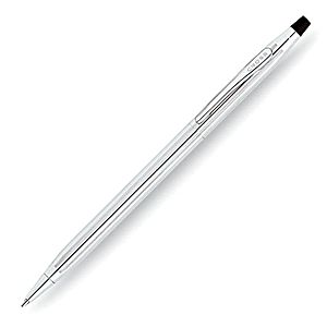 3502 thin ball pen - Pure chrome thin ball pen also available with 23k gold plated accents, 10k solid gold filled/rolled or sterling silver
