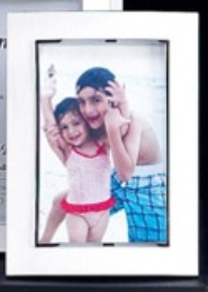 Satinized "Silver" Metal Frame - Beautiful Satinized silver photo frame fully engraveable