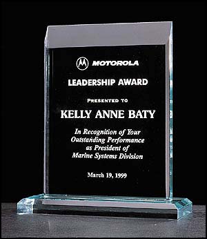 Pinnacle Award - A5868 - Jade Acrylic Award