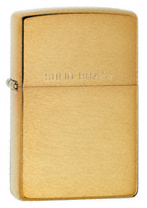 Zippo lighter 204 - Solid brass brushed finish Zippo lighter
