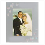 Holographic Hearts photo frame CG23244 - This frame holds a 4X6 photo.
