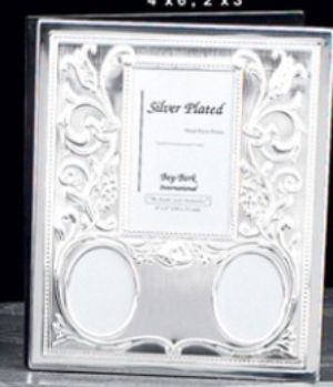 Silver Plated Photo Album - BB27 - Engraveable, Multi Size Silver Plated Photo Album