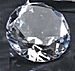Diamond shaped crystal paper weight cry108