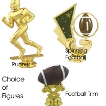 Football trophy - Choice of figure on a choice of bases to customize your football trophy.