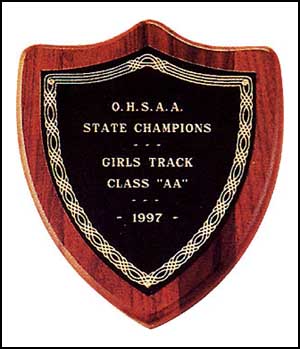 p106 - Choose a Black brass plate  or a brush brass plate on American walnut board, 7 X 8