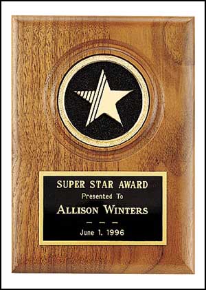 p2977 - Star plaque, with interchangeable medallion. (See